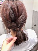 大人可愛いモーブピーチカラー