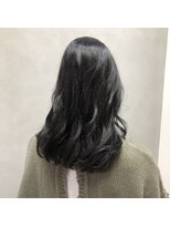 エイト 博多店(EIGHT hakata)&nbsp;セミロング×ブルーブラック