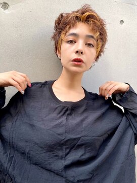 ゲーム 吉祥寺店(GAME) インナーカラー/ダブルカラー/ミルクティーベージュ/ボブ