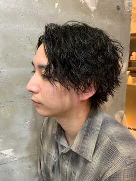 アカ(ACA) メンズマッシュパーマ波巻ツイストスパイラルパーマ札幌大通