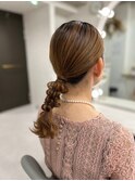 変形ポニーテール
