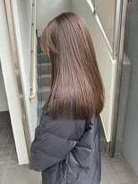 ローレンジウ(LOREN JU)&nbsp;透明感髪質改善ベージュダブルカラーミルクティーグレージュ