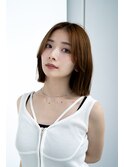 20代30代大人かわいいナチュラル暗髪ゆるめパーマヘア