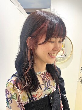 ギグス 栄店(gigs) イヤリングカラー/ピンクブラウン