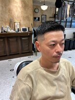 バーバーブロス 長堀店(BARBER BROS)&nbsp;フェードカット バーバーヘア アップバング