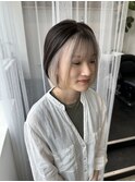 ハイライトバレイヤージュダブルカラーケアブリーチ20代30代