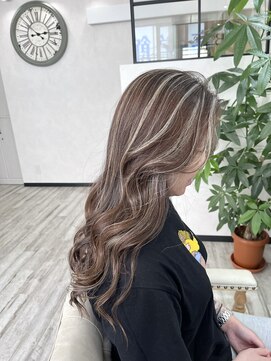 ベルヘアーデザイン 堺東(Belle hair Design) コントラストハイライト/ハイライト/ケアブリーチ/堺東/外国人風
