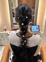 マイノリティー(Minority Produced By TOPHAIR)&nbsp;お呼ばれヘア　編みおろしアレンジ