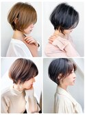 20代30代大人かわいいショートボブx小顔ひし形パーマ