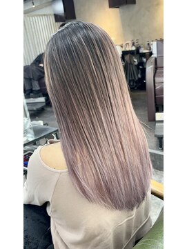 アポロ 横浜駅店(apollo) レイヤーボブハイライトブリーチレイヤーハイトーングレージュ