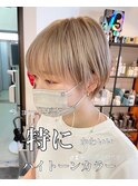 大人可愛い20代30代40代黒髪前下がりショートボブ丸みショート◎