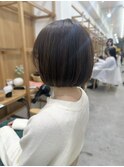 Say.ショートボブブルーカラー地毛風ストレートミニウルフ表参道