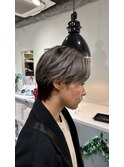 マッシュフェードカットセンターパートツイストパーマ