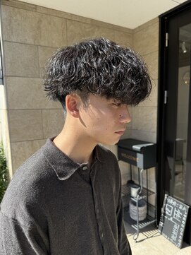 髪屋 紬 メンズ/メンズパーマ/メンズカット/波巻きパーマ