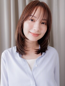 カバーヘアアンドスパ ブリス 浦和(COVER HAIR&SPA bliss) バタフライカット美髪ミディアムレイヤースタイルZ浦和30代40代