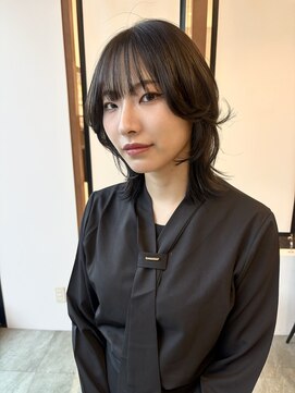 【あんstyle】モードな黒髪ウルフ！