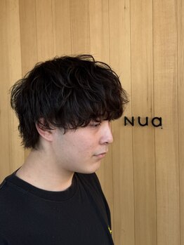 ヌア(Nua.)の写真/《メンズ向け◎》トレンドを押さえた“こなれパーマ”で、自宅でも扱いやすいワンランク上のヘアstyleに＊