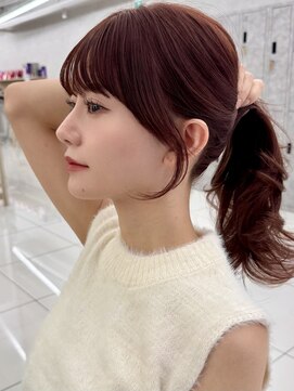 アッシュ 茗荷谷店(Ash) 茗荷谷レイヤーカット韓国ダブルカラー顔周り前髪カットボブ