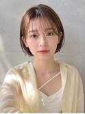 【NOA】シースルーバング韓国風ミニボブ似合わせカット髪質改善