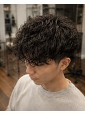 高円寺スペインカール刈り上げスパイラルパーマメンズパーマ
