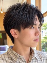 トップヘアーラウンジ 知立(TOP HAIR Lounge)&nbsp;知立メンズコンマヘア束感センターパートダークアッシュブラウン