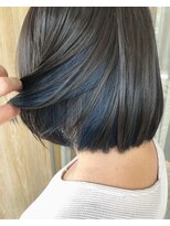 トリート 妙典店(TREAT)&nbsp;コンパクトボブ×インナーカラー×ブルー_TREAT妙典