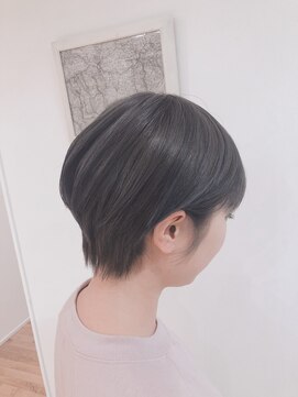 レム 登戸(REM) 小顔丸みショートボブ/アッシュグレー