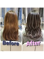 ノル(nol.)&nbsp;バレイヤージュミルクアッシュ☆Nドットカラーは圧倒的透明感