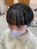ヘアーアンドメイク エクリ 不動前店(Hair&Make equri)&nbsp;ポイントカラー☆大人可愛い丸みショート☆