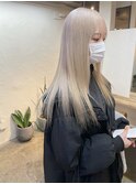 【White blond】ハイトーンロング / ブロンドカラー