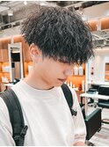 ツイストパーマ/ツイストスパイラル/前下がりマッシュ/ツイスト
