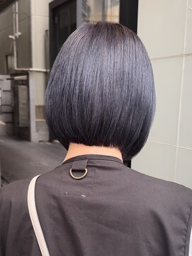 ロンド レア 天神大名店(Lond Le’a) ダブルカラーラベンダーグレージュケアブリーチ韓国ボブ
