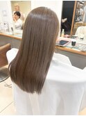 オリーブベージュ艶髪 ブリーチなしカラー【横浜】k