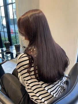 ガリカ 渋谷(Gallica) 【mami】大人フェミニン透明感ラベンダーグレー/地毛風カラー