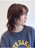 ウルフボブ　パーマスタイル
