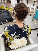 浴衣ヘア　アップスタイル
