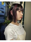 ブロックカラーピンクバイオレット
