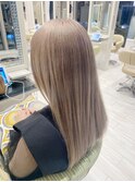 ことりベージュミルクティーベージュシースルーカラー大人可愛い