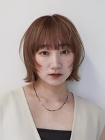 シスタ(SISTA)&nbsp;外はねくびれボブオレンジブラウンオレンジベージュ【自由が丘】