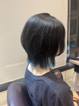 ザコーストバイネオリーブ 辻堂店(The coast by neolive) ウルフカット×インナーカラー