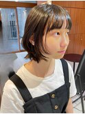ショートウルフ/ブリーチなし/黒髪/ツヤ髪/10代/20代