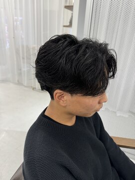 バース 梅田中崎町店(BIRTH) ニュアンスパーマフェザーパーマセンターパートワンカールパーマ