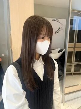 ヘアサロンガリカアオヤマ(hair salon Gallica aoyama) ガーリーな柔らかいオリーブベージュ/オリーブカラー