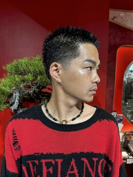 メリケンバーバーショップ トーキョー(MERICAN BARBERSHOP TYO) スパイキーショート/スペインカール/アップバング【嶋壽】271