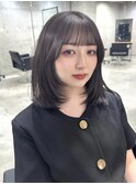 「暗髪でも重くない透明感」色落ちも可愛いラベンダーグレージュ