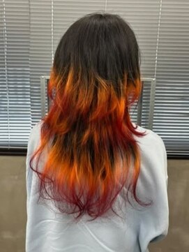 ナンバーウルス 名駅店(N° ulus) 【number ulus】オレンジグラデーション×ブラック