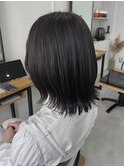 ミディアムスタイル　鎖骨ボブ
