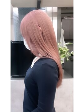 ギークス(GEEKS) 【GEEKS渋谷】ピンク/ハイトーンカラー/初ブリーチ/イメチェン