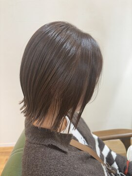 エメバイサワ(Aimer by sawa) ◎透明感◎切りっぱなしボブ×外ハネ×暗髪