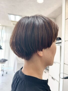 ホワイトストーン WHITE STONE 大人ナチュラルショートボブ暗めカラー